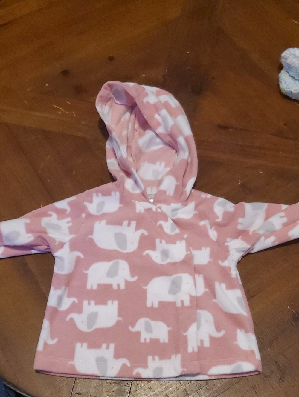 Carter's Pink Hooded Elephant Print Puffer Jacket